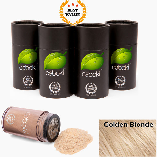 Caboki Hair Fiber, Value Pack 4 (360-Day Supply)  **BEST VALUE**