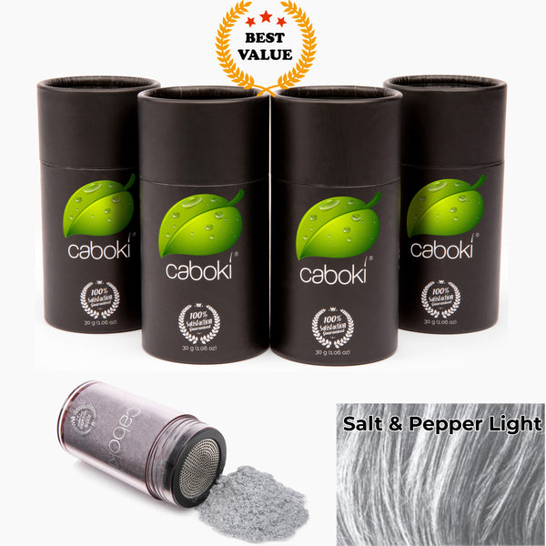 Caboki Hair Fiber, Value Pack 4 (360-Day Supply)  **BEST VALUE**